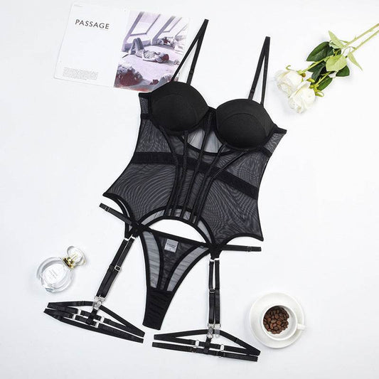 New Mesh Transparent Bodysuit For Women - Mubimart