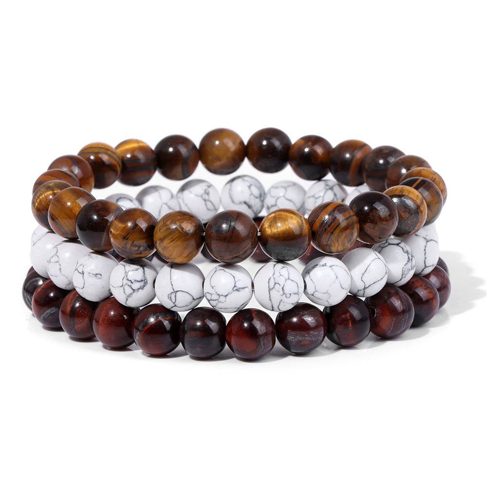 Natural Stone Bead Bracelet For Men - Mubimart