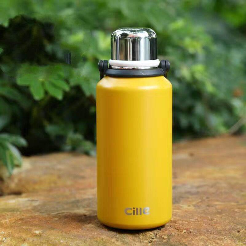 Stainless Steel Large Capacity Thermal Mug Travel Outdoor - Mubimart