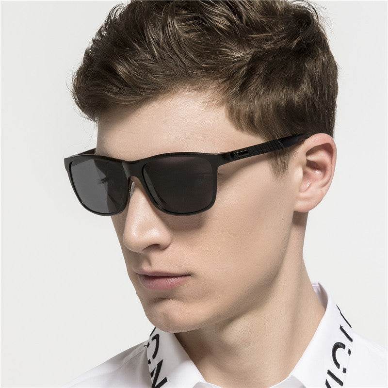 Fashion Aluminum Magnesium Polarized Sunglasses - Mubimart