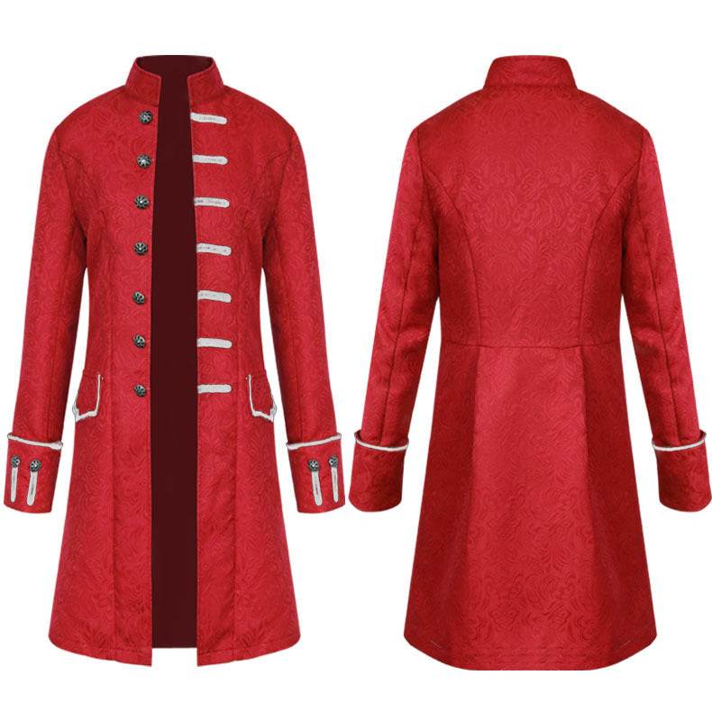 Men's Medieval Coat Jacket Trench Coat - Mubimart