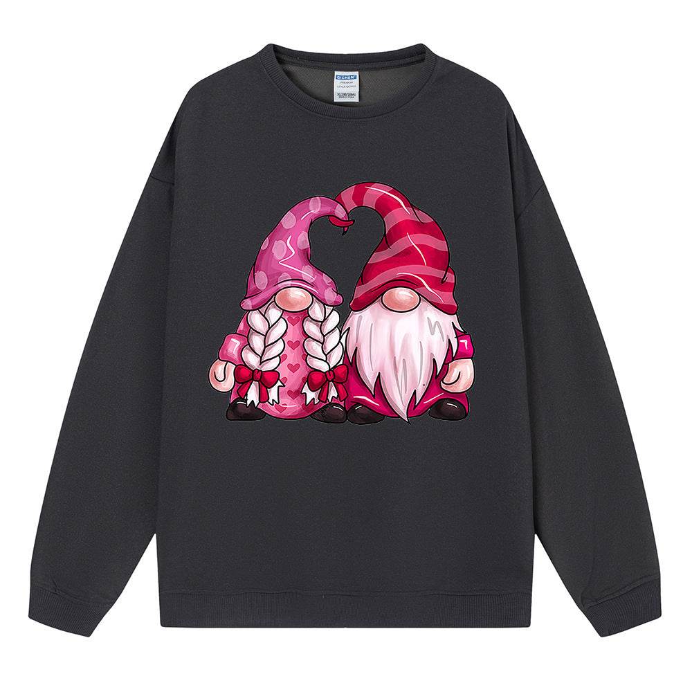Casual Plus Size Crew Neck Pullover Sweatshirt Top - Mubimart