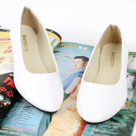 Fashion Korean Style Shoes Flat Pointed Toe - Mubimart