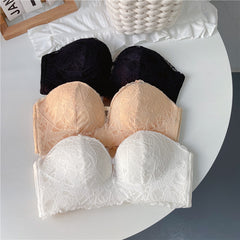 Thin Strapless Non-slip Push Up Bra - Mubimart - Push-up bra 