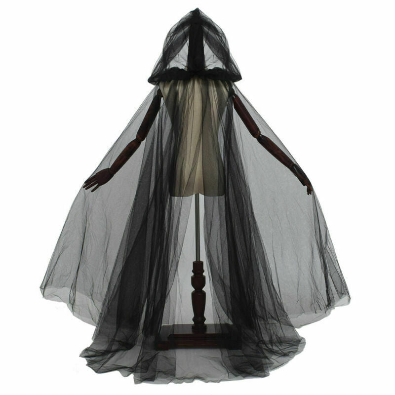 Witch Net Yarn Long Cloak Prom Party Dress - Mubimart -  