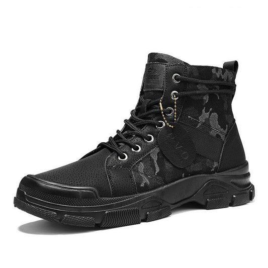 New Canvas High-top Tooling Retro Outdoor Hiking Boots - Mubimart