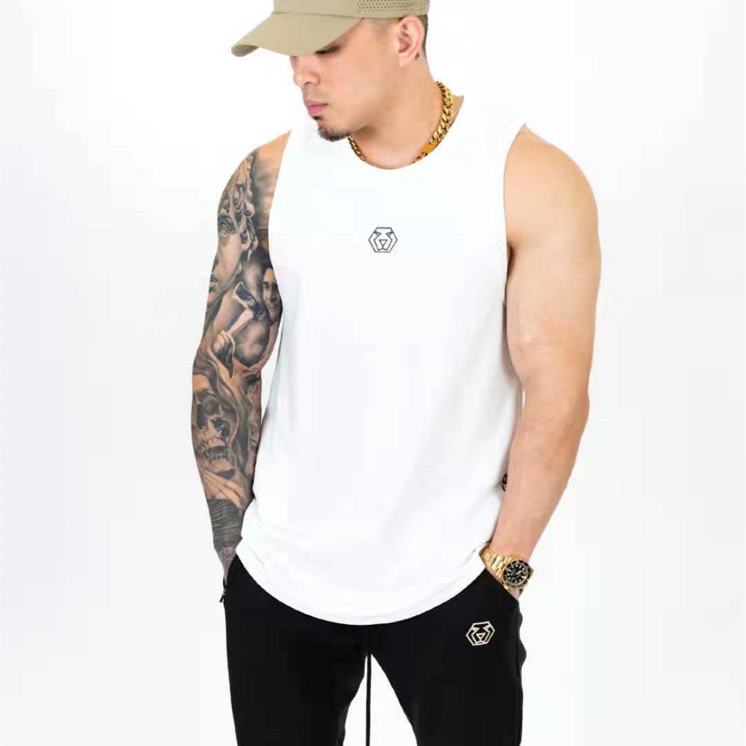 Men's Fashion Sleeveless Loose Fitness Undershirt - Mubimart