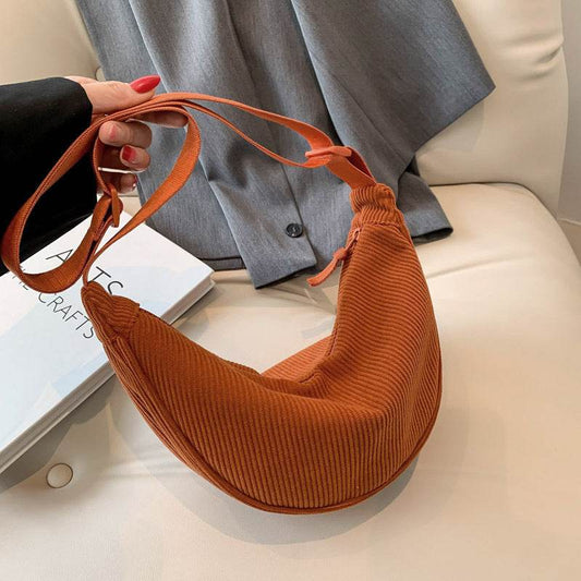 Lightweight Small Satchel Underarm Bag Shoulder Canvas Bag - Mubimart