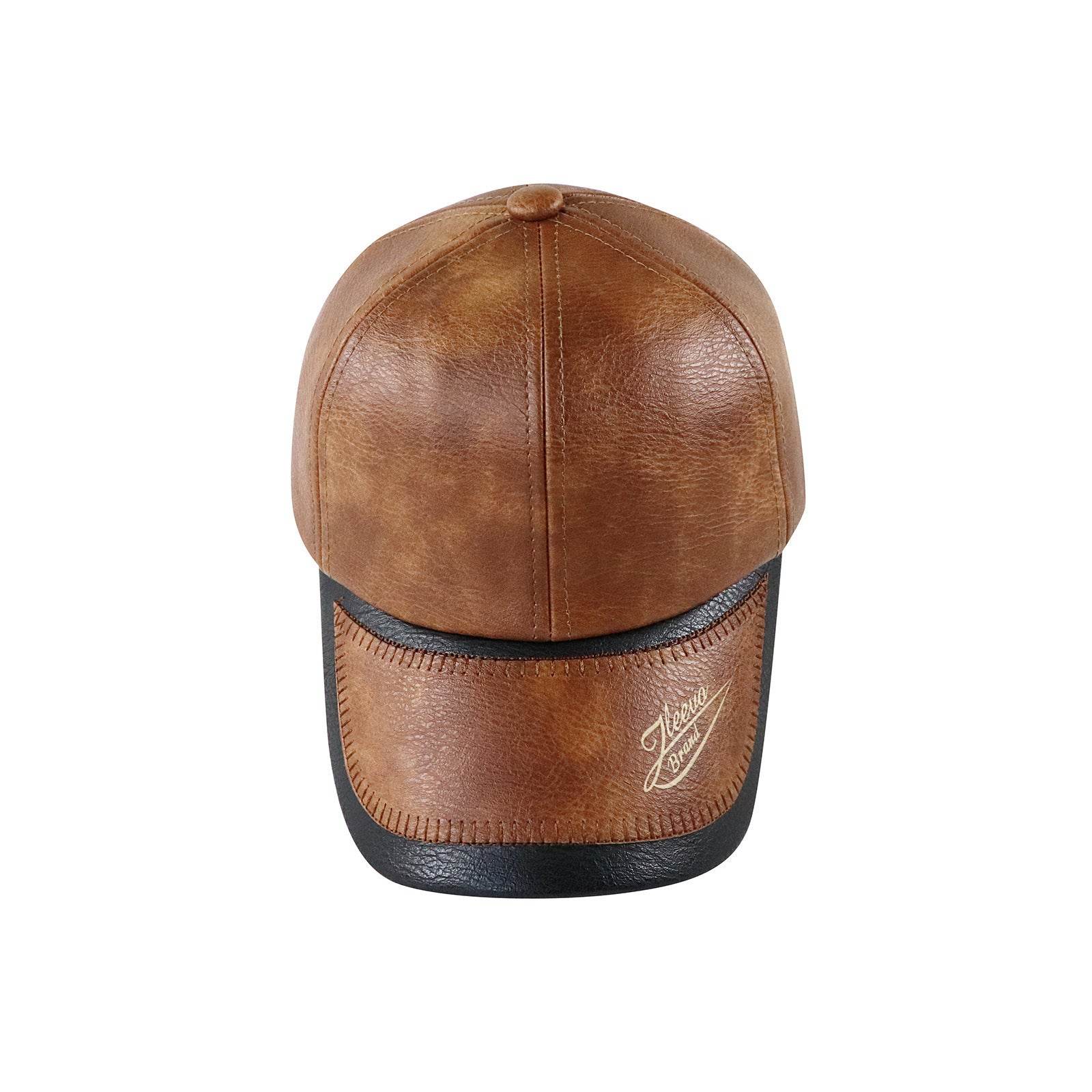 PU Washed Baseball Cap Hat - Mubimart