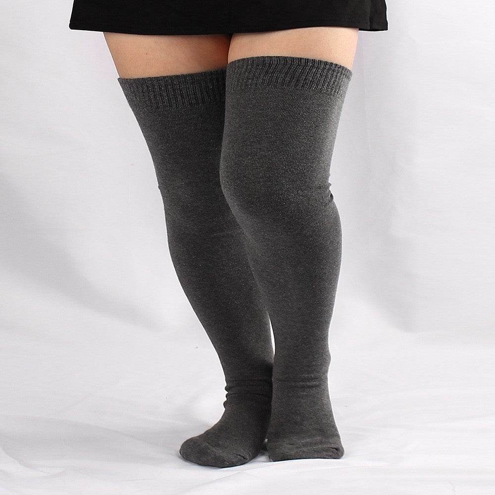 New Special Fat Ladies Knee-high Socks - Mubimart