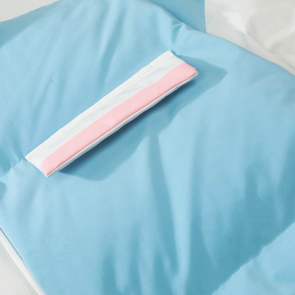 Contrast Color Thickened Puffer Jacket Cotton-padded Coat Winter Men - Mubimart