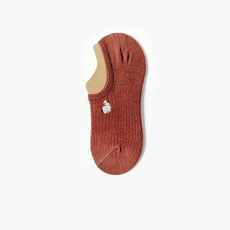 Female Cotton Summer Cute Japanese Tide Low-top Short Socks - Mubimart