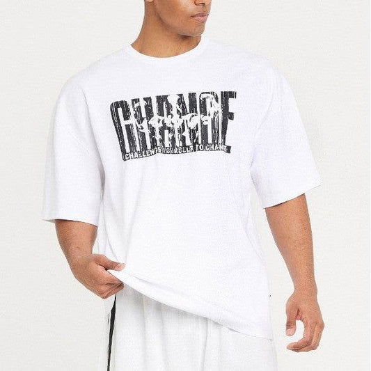 Men's Workout Exercise T-shirt Summer Cotton American Style - Mubimart