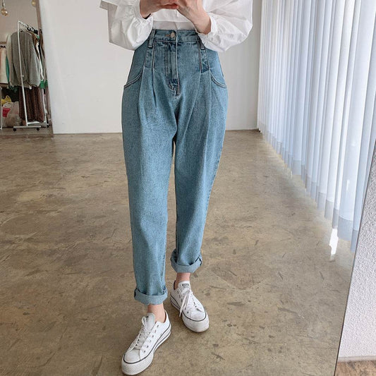 Fashion Personalized Straight Jeans For Women - Mubimart
