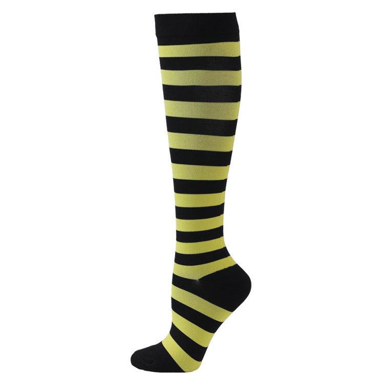 Sports Compression Socks Pattern Stretch Stockings - Mubimart