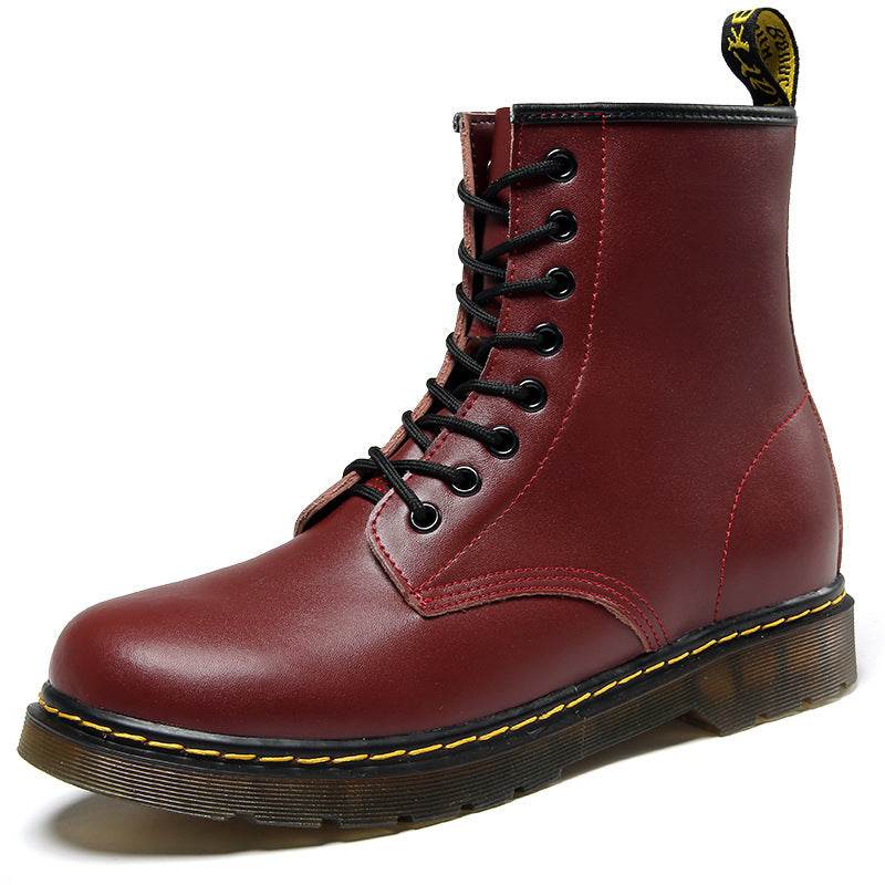 Women's Boots Combat Ankle Boots Lace Up Shoes - Mubimart