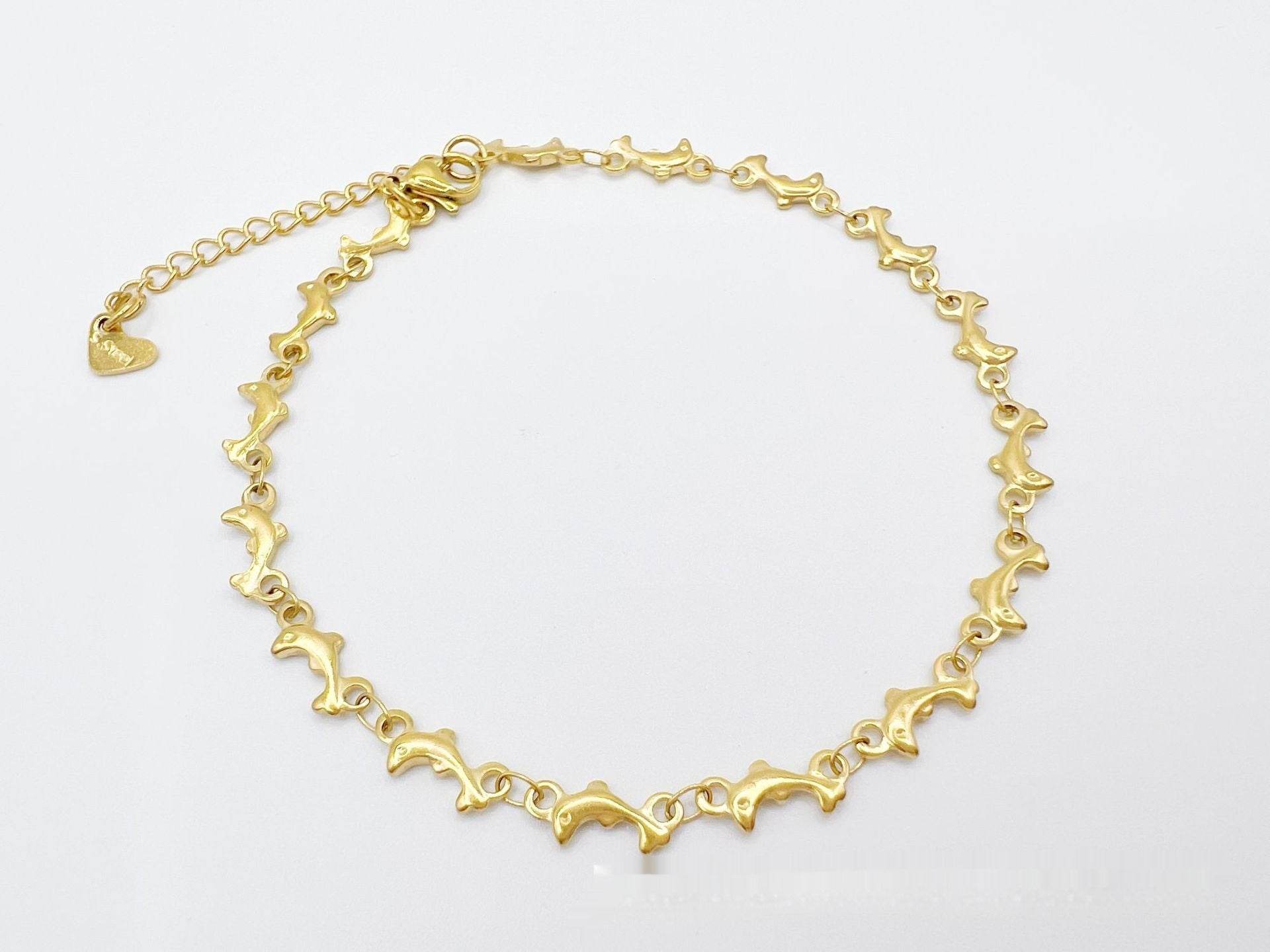 Simple Niche European And American Style Stainless Steel Anklets - Mubimart