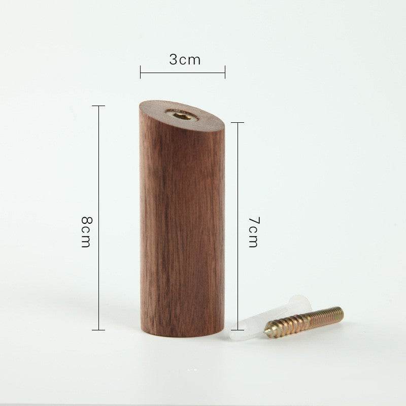 Solid Wood Hook Sticky Hook Punch-free - Mubimart