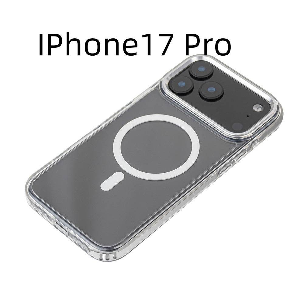 Magnetic Suction Applicable 17ProMax Transparent Phone Case - Mubimart