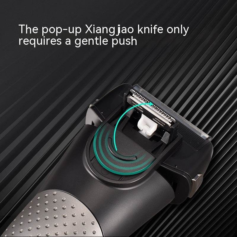 Reciprocating Three-bit Floating Shaver LED Display Rechargeable Men - Mubimart