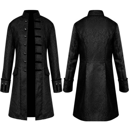 Men's Medieval Coat Jacket Trench Coat - Mubimart