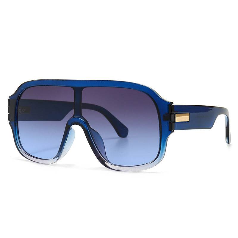 Men'S Oversized Frame Sunglasses And Women'S One-Piece Sunglasses - Mubimart