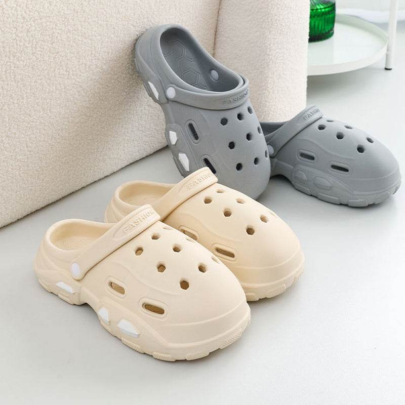 Clogs Shoes Summer Thick Bottom Sandals Outdoor Garden Shoes - Mubimart