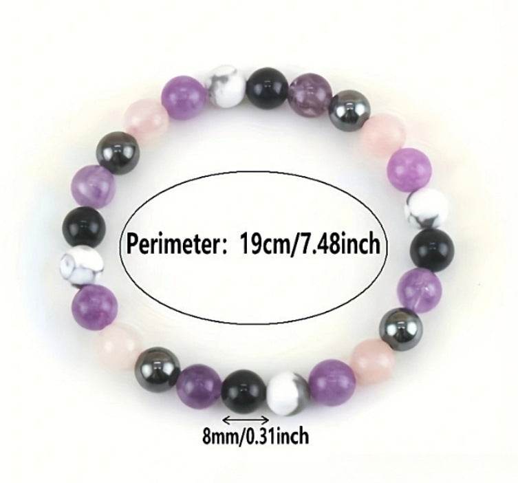 Crystal Gemstone Bracelet Bohemian Style Bracelet - Mubimart