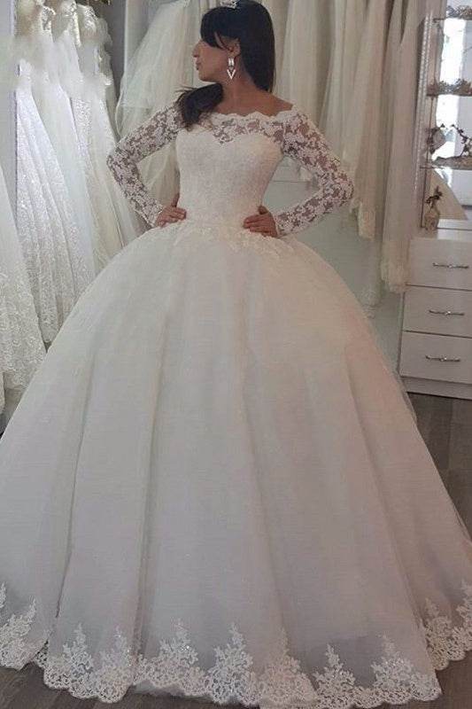 Elegant Ladies Custom Wedding Gown Bridal Dresses - Mubimart