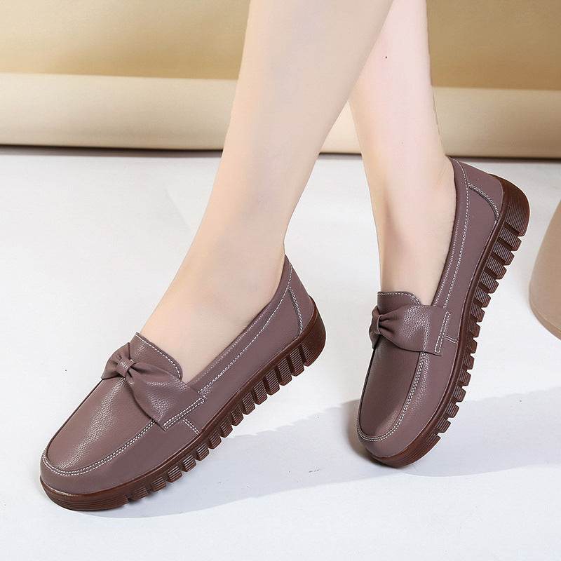 Women's Soft Bottom Soft Surface Comfort And Casual Flat Shoes - Mubimart