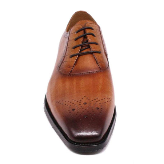 Casual British Oxford Retro Leather Men's Shoes - Mubimart