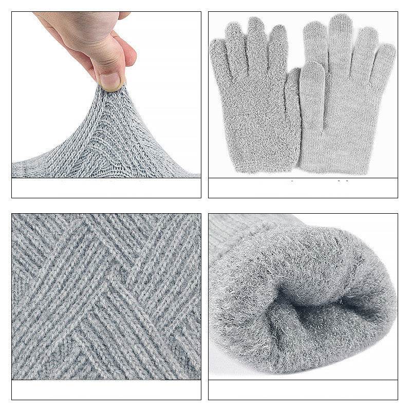 Wool Touch Screen Gloves For Men And Women In Winter - Mubimart