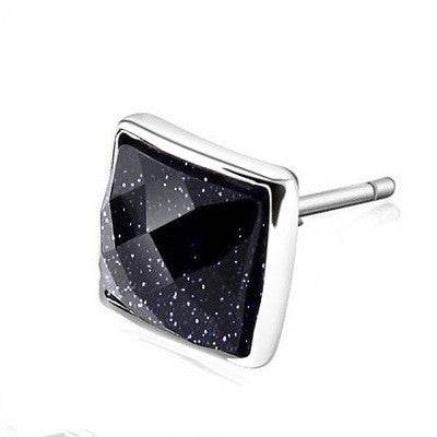 Not Sensitive 925 Silver Men Earrings - Mubimart