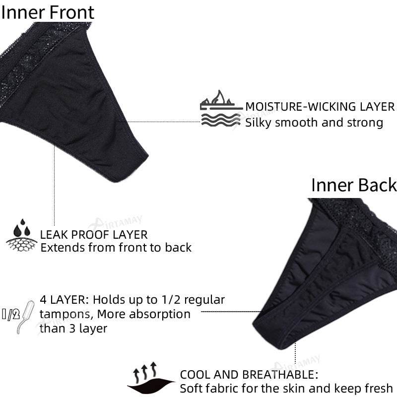 Large Size Four-layer Absorption Menstrual Leak-proof Physiological Underwear - Mubimart