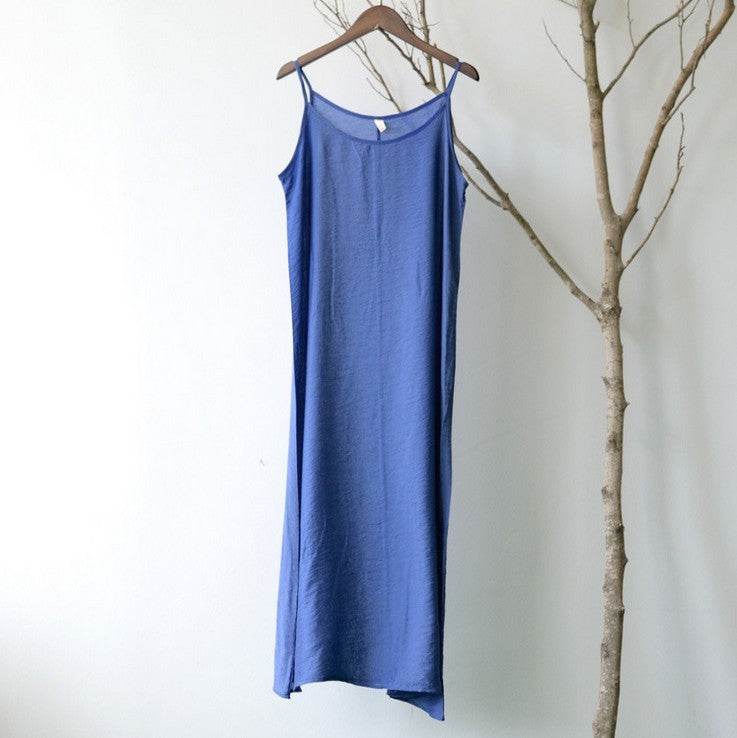 Women's Bottoming Camisole Loose Dress - Mubimart