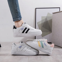 Spring Casual White Shoes Women Platform