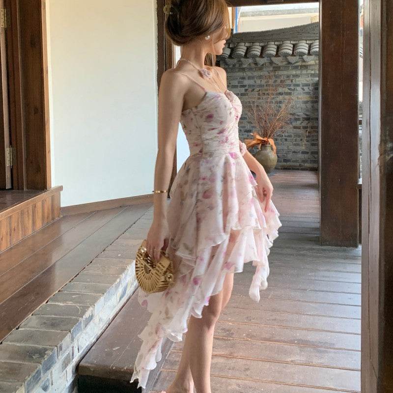 Advanced Pure Desire Floral Slip Dress - Mubimart