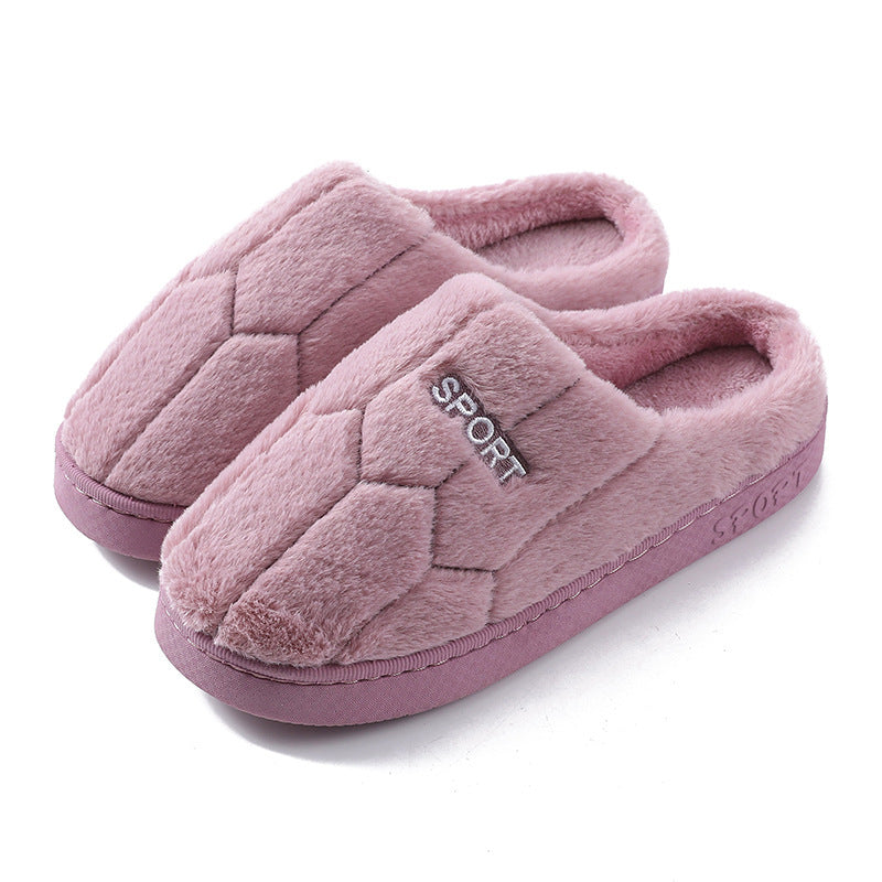 Unisex Slippers Cozy Plush House Slippers Warm Winter Slippers Indoor - Mubimart -  