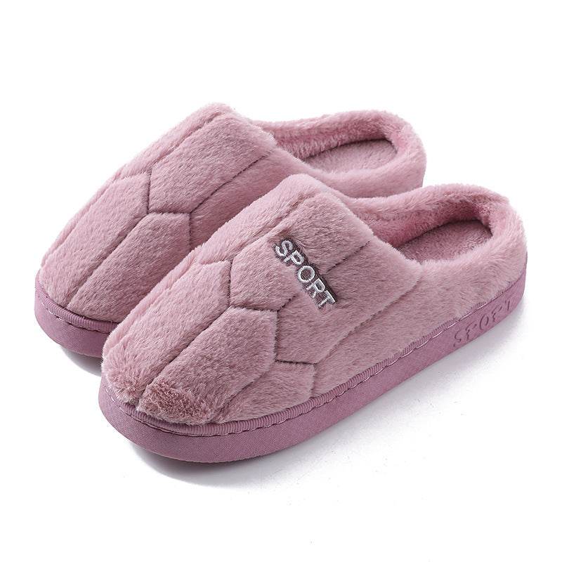 Unisex Slippers Cozy Plush House Slippers Warm Winter Slippers Indoor - Mubimart