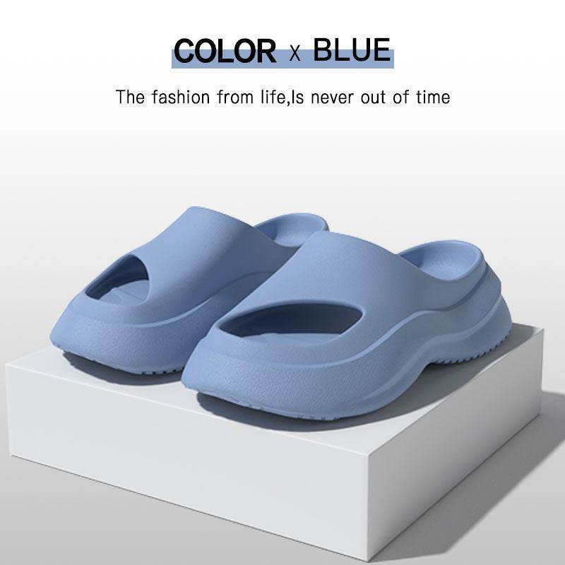 Garden Clogs Shoes Thick Heel Slippers Fashion Slip-on Indoor And Outdoor Slippers Women Men - Mubimart
