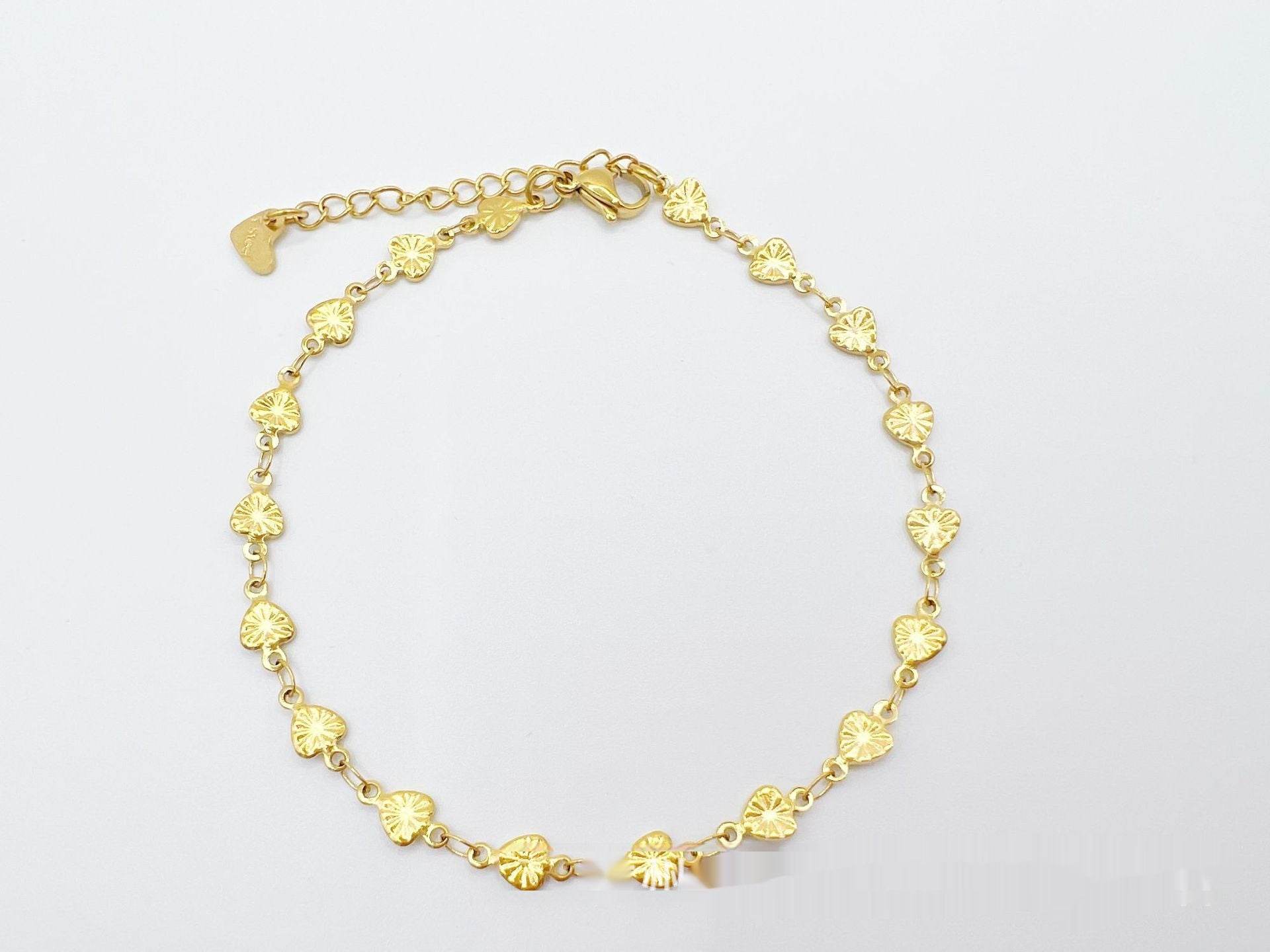 Simple Niche European And American Style Stainless Steel Anklets - Mubimart