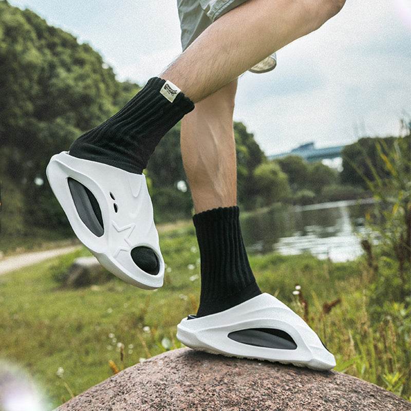 Summer Outdoor Sports Slipper Men Fashion Beach Shoes Indoor Non-slip Floor Bathroom Slippers Women House Shoes - Mubimart