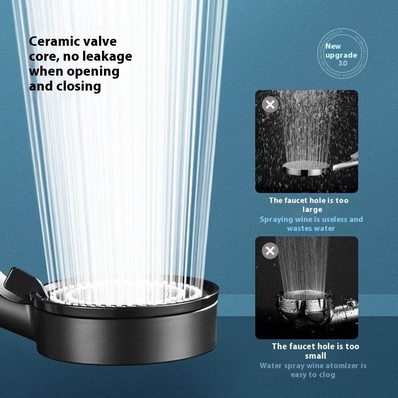Supercharged Shower Nozzle Set Home Shower Shower Head - Mubimart