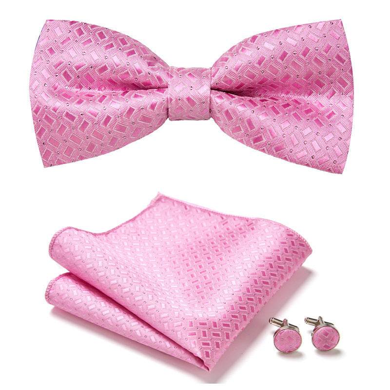 Three Piece Set Of Stylish Bow Ties - Mubimart