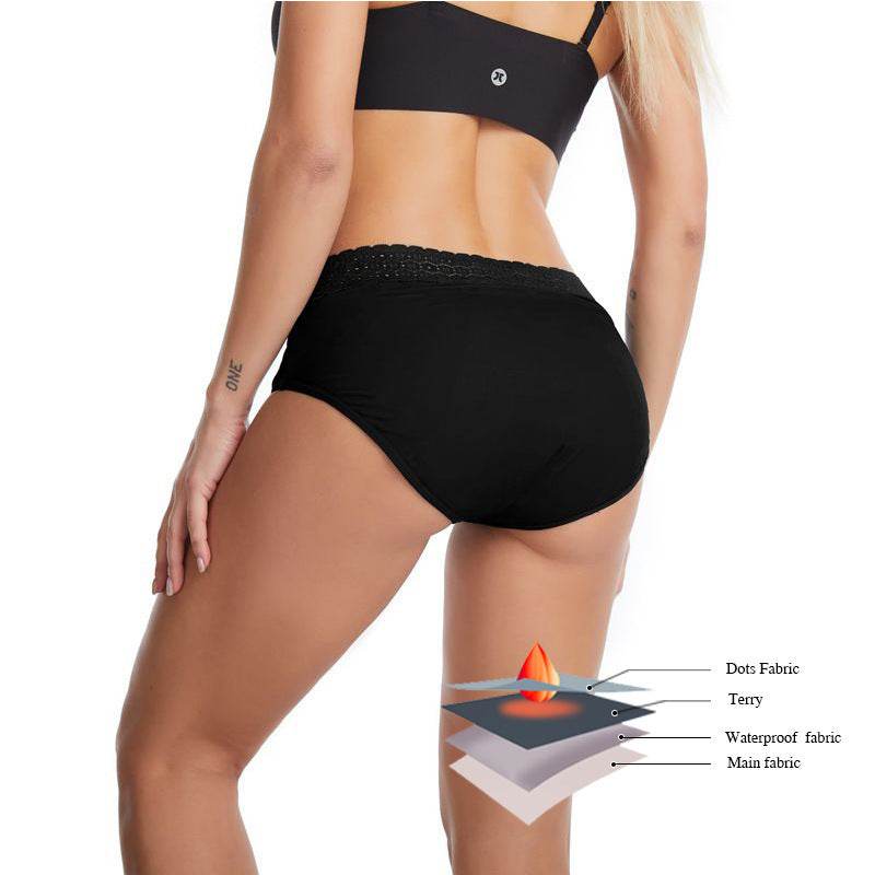 Leak-proof Large Size Four-layer Physiological Underwear - Mubimart