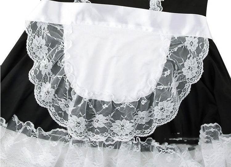 Maid Outfit Cute Lingerie Pajamas Lace Bra - Mubimart