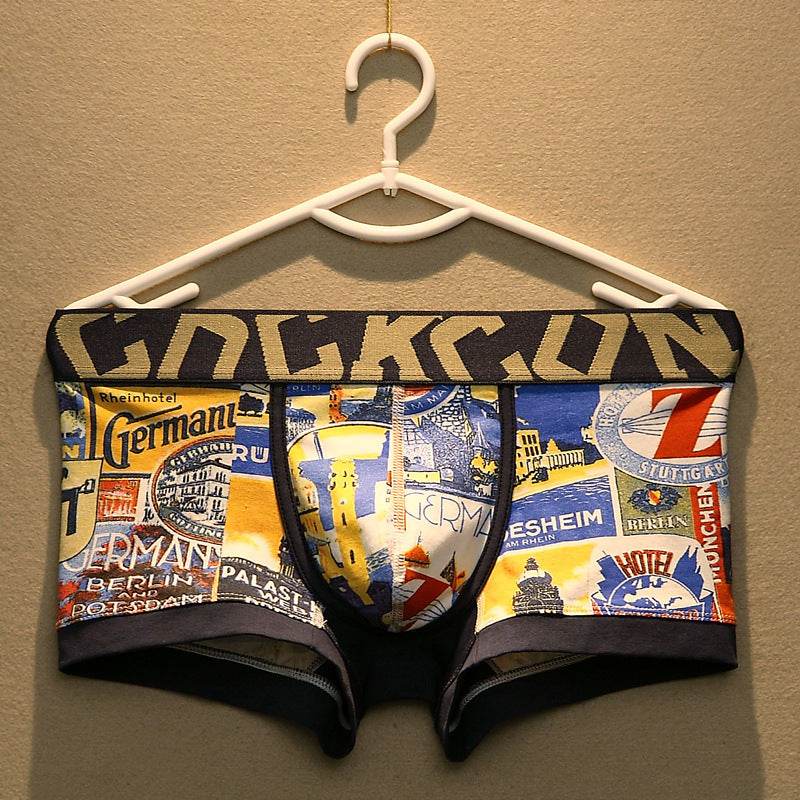 Men's Underwear Boxers Cotton Trendy - Mubimart