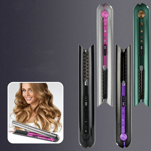 USB Wireless Charging Hair Straightener Comb - Mubimart