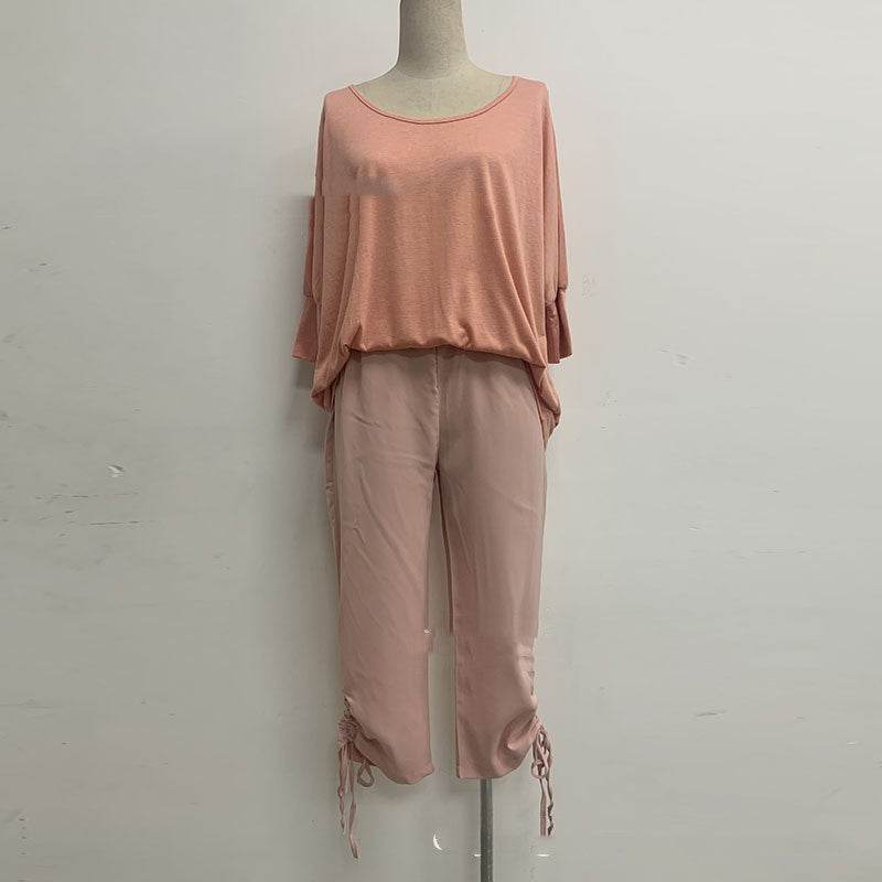 Top Capris Casual Suit For Women - Mubimart