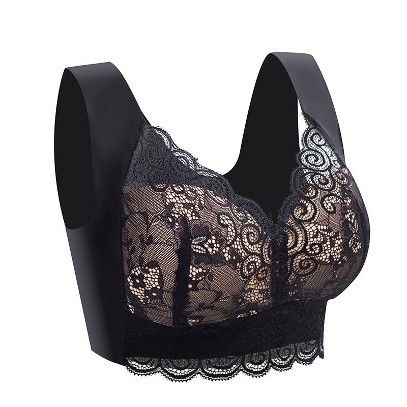 Women's Plus Size Lace Seamless Bra - Mubimart -  